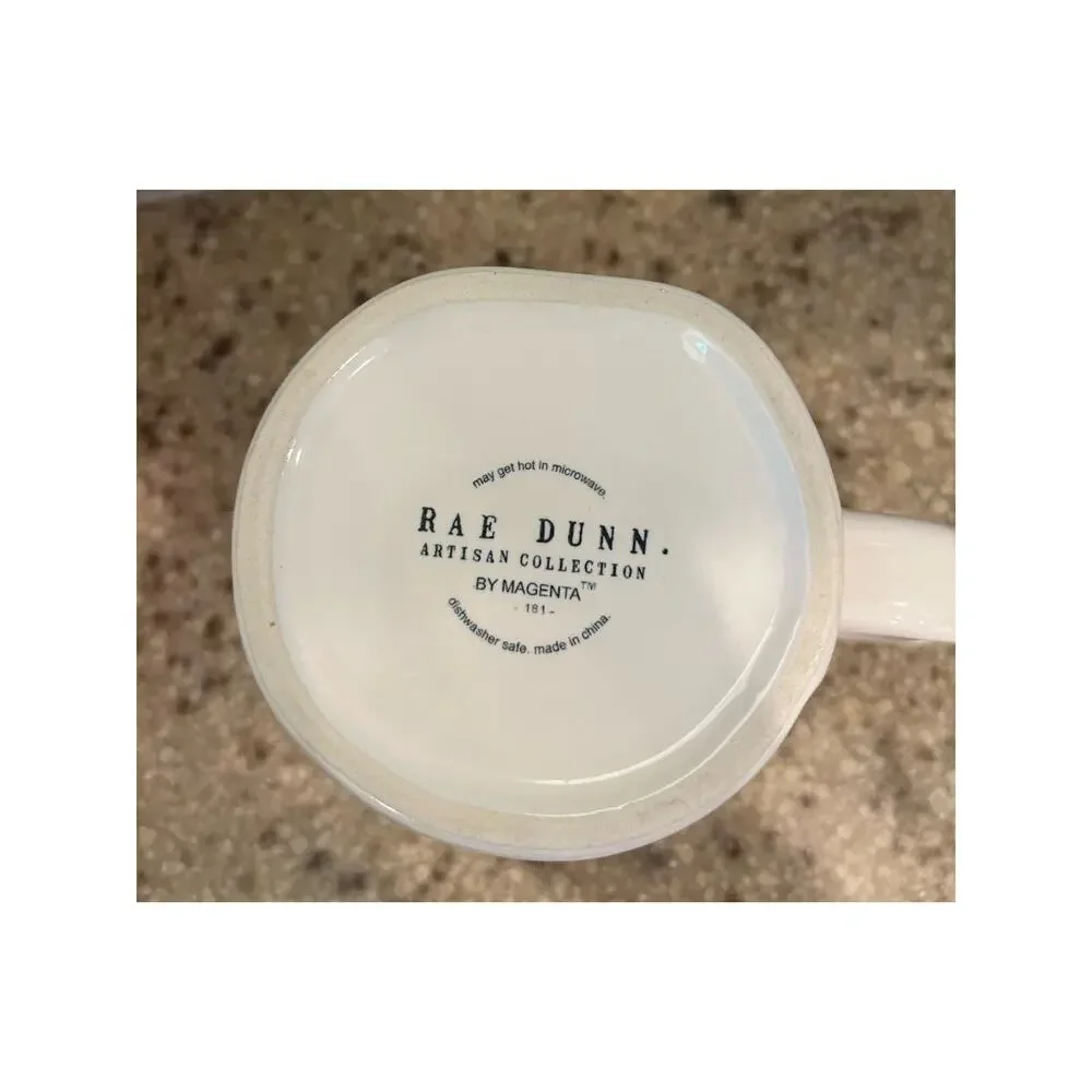 Rae Dunn White Mug witn Red COCOA Festive, Holiday, Collectors